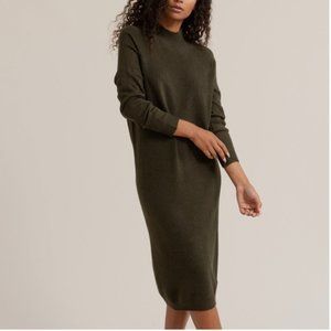 Modern Citizen Cheyenne Mock-Neck Sweater Dress - Green - Size M/L